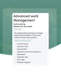 Smartsheet Advanced work Management features
