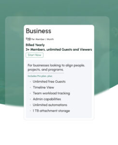 Smartsheet business plan features